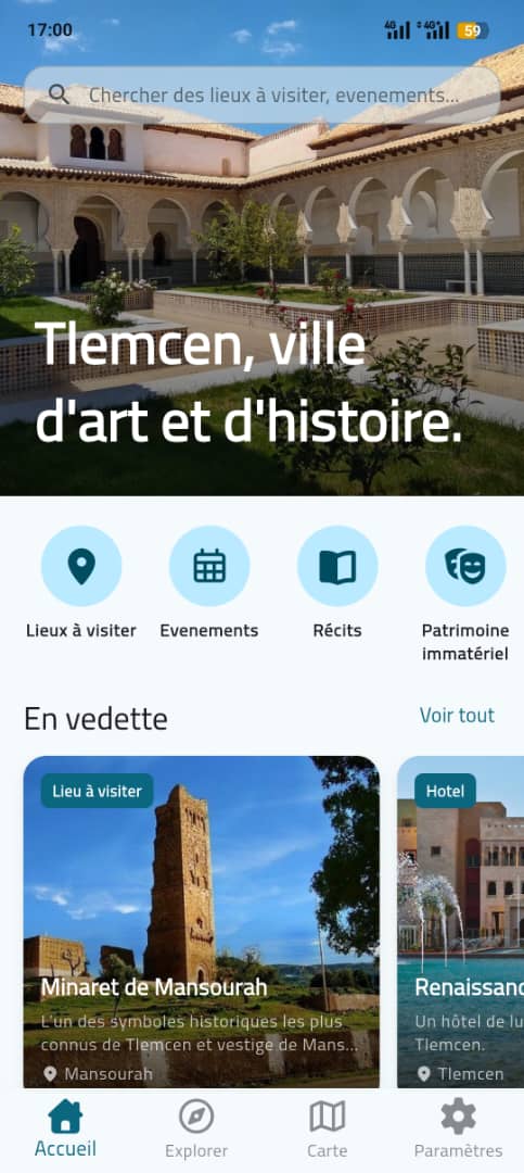 Aperçu accueil